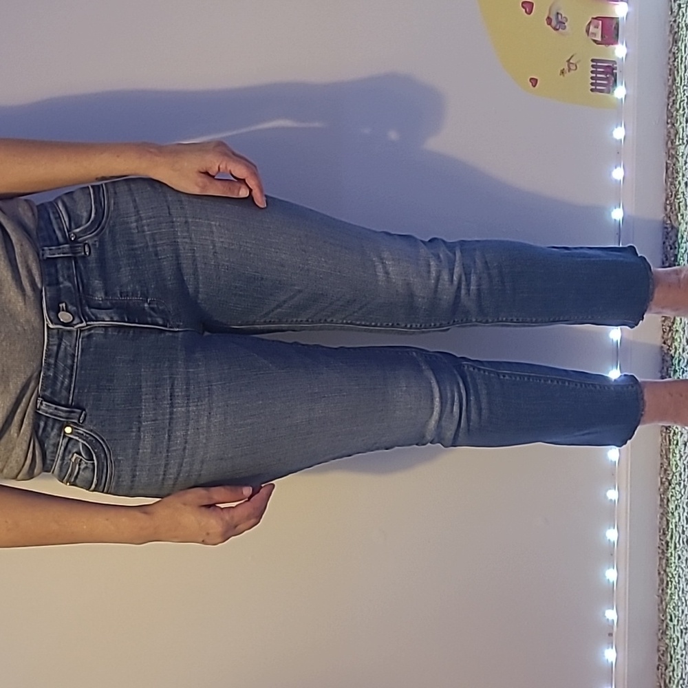 White House Black Market Blue Women's Slim Cropped Jeans Size 4